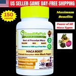 Peruvian Maca Root Capsules Yellow Black & Red PEPPER-150. Fixed Price $19.98.