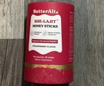 Betteralt Shilajit Shatavari Honey Sticks Strawberry Flavor Supplement 30. Fixed Price $35.00.
