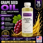 16OZ Grapeseed Oil Usp/nf Ep Grade Rbdw Filtered High Purity Laboratory Quality. Fixed Price $24.99.