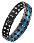 Feraco Magnetic Bracelet For Men Titanium Count (pack Of 1), Black & Blue. Fixed Price $32.82.