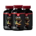 Fresh Softness - Chia Seed Oil Healthy Shine 3 Bottles 180 Capsules. Fixed Price $53.25.