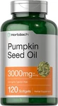 Pumpkin Seed Oil Capsules 3000MG 120 Softgels Cold Pressed By Horbaach. Fixed Price $12.98.