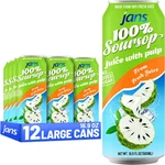Soursop Juice With Pulp (guanabana), 16.9 Oz (pack Of 12) Jans 100% Pure. Fixed Price $53.99.