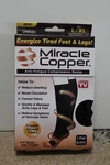 Miracle (copper Infused Socks) Black L/xl New. Fixed Price $15.55.