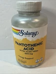 Solaray Pantothenic Acid 500 Mg 250 Capsules Ex 02/28. Fixed Price $21.99.
