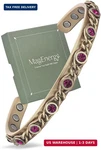 Magenergy Handmade Copper Bracelet With Braided Twisted Wire & White Cz Stones,. Fixed Price $23.61.