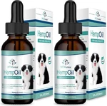 (2 Pk) Max Potency Hemp Oil 4 Dogs & Cats Anxiety Pain Inflammation Relax Sleep. Fixed Price $28.99.