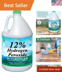 12% Hydrogen Peroxide, Food Grade H2O2 And Purified Water Only, Gallon Solu.... Fixed Price $50.22.