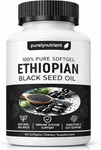 Ethiopian Black Seed Oil Softgels 4.64% Thymoquinone Gluten-free, 60 Capsules. Fixed Price $54.95.