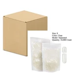 10,000 Box Of Bulk Empty Gelatin Capsules Size Clear Separated. Fixed Price $65.00.