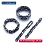 Viki Lynn Sets Of Hematite Metal Megnetic Therapy BRACELETS+2 Pcs Magnetic. Fixed Price $20.23.