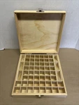 Wooden Essential Oil Box By Aroma Designs Holds 52 Bottles And 6 Roll-on Empty. Fixed Price $24.99.