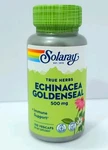 Solaray Echinacea Root With Goldenseal 100CT Capsules Immune Support 500 Mg. Fixed Price $13.00.