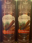 Two Dashes Of Cinnamon 2 Bottles Scented Ornaments. Fixed Price $24.99.