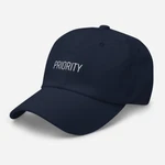 Priority Embroidered Unisex Baseball Cap. Fixed Price $29.90.