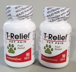 T-relief Pet Pain Fast Arnica Medinatura +12 Plant-based 90TABS Each 2PK. Fixed Price $18.99.