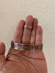Classic Pure Copper Magnetic Bangle Bracelet Set Balance Energy Power Arthritis. Fixed Price $32.42.
