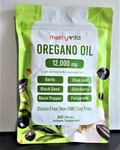Merry Vita Oil Of Oregano With Black Seed 12,000MG (2PK). Fixed Price $150.00.