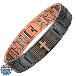 Magenergy Copper Cross Bracelet For - Ultra Strength Magnetic Mens. Fixed Price $34.99.