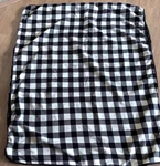 Checkered Throw Blanket With Sleeping Bag Type Lining Great For Travel. Fixed Price $20.00.
