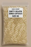 Empty Gelatin Capsules 1000 Count Size Non-gmo Clear, Joined, Kosher Halal. Fixed Price $41.79.