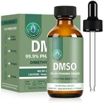 Dmso 99.9%, Pharmaceutical Grade Pure With Dropper In Glass Bottle,.... Fixed Price $19.99.