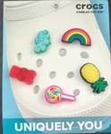 Crocs Happy Candy Uniquely You Jibbitz 5 Pack Cloud Gummy Lollipop Rainbow New. Fixed Price $10.99.