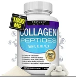5-TYPE Collagen Peptides 1800MG For Skin & Joint Health,toplux NUTRITION,90 Caps. Fixed Price $9.88.