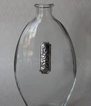 Vintage Clear Glass Perfume Bottle With Silver Rose Plaque Marked An 1G 145. Fixed Price $99.99.