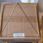 Buddha Maitreya The Christ 24K Gold-plated Copper Meditation Pyramid 9" Or 8". Fixed Price $80.00.