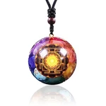 Day Up 7 Chakra Gemstone Reiki Energy Crystals Orgonite Pendant Ne.... Fixed Price $42.99.