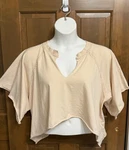 Free People Movement Reflect Tee Oversize Boxy Cropped V-neck. Fixed Price $19.99.