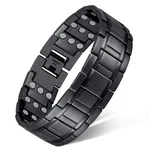 Feraco 3X Magnetic Bracelets For Men Titanium Steel Medium, Black. Fixed Price $38.64.