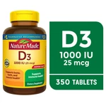 Nature Made Vitamin D3 1000 Iu Tablets, 350 Count, D, Dietary Supplement. Fixed Price $10.56.