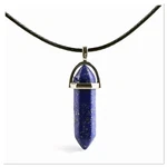 Zard Natural Lapis Lazuli Healing Crystal Gem Chakra Wand Pendant Necklace. Fixed Price $34.99.