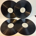 2676: Scarce 1930 Smith Brothers Cough Drops (pok) Advertising 12" 78RPM Records. Fixed Price $125.00.