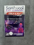 Sambucol Black Elderberry Homeopathic Cold & Flu Relief Tablets - 30CT. Fixed Price $12.99.