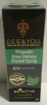New & Sealed Bee You Proplis Raw Honey Throat Spray 1 Fl Oz. Fixed Price $12.50.