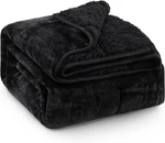 Super Fuzzy Soft Sherpa Fleece Weighted Blanket, 15 Lbs Dual Sided Fluffy. Fixed Price $49.99.