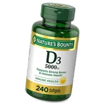 Nature's Bounty Vitamin D3 5000IU 240 Softgels Supports Immune & Bone Health. Fixed Price $24.85.