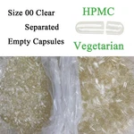 Size 00 Clear Empty Vegan Capsules Vegetarian Veggie Pills Hpmc. Fixed Price $129.99.