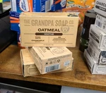 3 Pack Grandpas Soap Bar Oatmeal 4.25 Oz. Fixed Price $24.00.