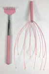 Pink Head Hair Scalp & Back Massager Scratcher Tingler Set For Deep Relaxation. Fixed Price $14.59.