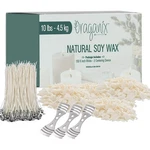 Oraganix Natural Soy Wax Flakes 10 Lb Candle Making Kit White. Fixed Price $29.99.