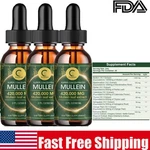 3X Mullein Leaf Extract Organic Lung Cleanse Drops For Health Natural 2 Oz. Fixed Price $30.99.