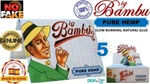 Big Bambu Pure Hemp Blue 1/2 Size (5 Packs) Natural Glue Finest Rolling Papers. Fixed Price $12.85.