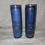 Aloha Bay 100% Vegetable Palm Wax Chakra Candle Jars Visuddha & Anja Set Of 2. Fixed Price $28.98.