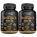 Health Dose Premium Omega 3 Fish Oil. Triple Strength. 120 Softgels. Pack. Fixed Price $57.75.