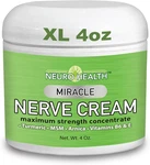 Miracle Nerve Cream - Xl 4OZ Jar Maximum Strength Turmeric And Arnica Blend. Fixed Price $53.99.