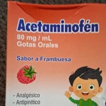 Acetaminophen Oral Drops 80 Mg/ml Raspberry Flavor Pain & Fever Relief For Kids. Fixed Price $10.00.